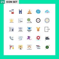 25 Creative Icons Modern Signs and Symbols of cloud website attention online sign Editable Vector Design Elements