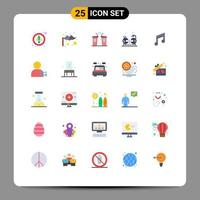 Stock Vector Icon Pack of 25 Line Signs and Symbols for app gym democracy fitness cycling Editable Vector Design Elements