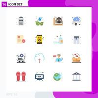 Set of 16 Modern UI Icons Symbols Signs for mouse connected leaf cloud home Editable Pack of Creative Vector Design Elements