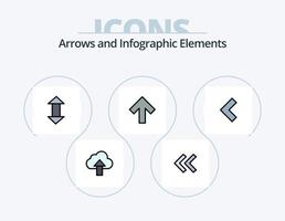 Arrow Line Filled Icon Pack 5 Icon Design. . zoom. left. arrow. next vector