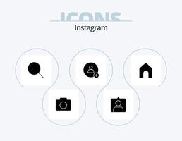 instagram glyph icon pack 5 diseño de iconos. . . conjuntos interfaz. casa vector