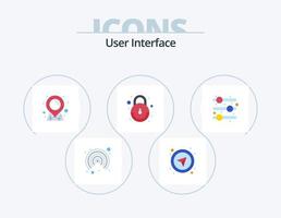 User Interface Flat Icon Pack 5 Icon Design. . . map. user interface. user vector