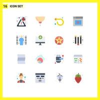 16 Creative Icons Modern Signs and Symbols of maze challenge arrow video web Editable Pack of Creative Vector Design Elements