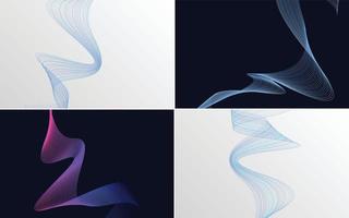 modern wave curve abstract presentation background Pack vector