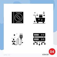 Set of Modern UI Icons Symbols Signs for blu ray emarketing digital email campaign electricity Editable Vector Design Elements