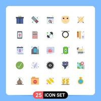 25 Creative Icons Modern Signs and Symbols of pen pencil find thoughtful emotion Editable Vector Design Elements
