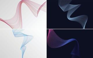 modern wave curve abstract presentation background Pack vector