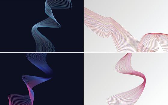 colección de conjunto de patrones de líneas mínimas geométricas vector