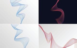 modern wave curve abstract presentation background Pack vector