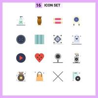 paquete de iconos de vectores de stock de 16 signos y símbolos de línea para hiit fast india holiday candy paquete editable de elementos creativos de diseño de vectores