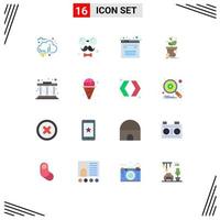 Set of 16 Modern UI Icons Symbols Signs for profit growth fathers dollar javascript Editable Pack of Creative Vector Design Elements