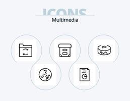 Multimedia Line Icon Pack 5 Icon Design. . . geography. toggle. control vector