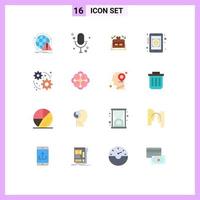 16 iconos creativos signos y símbolos modernos del símbolo de moneda web tasas de registro de moneda boda paquete editable de elementos de diseño de vectores creativos