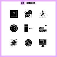 9 Creative Icons Modern Signs and Symbols of hot bookshelf tools living import Editable Vector Design Elements