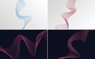 modern wave curve abstract presentation background Pack vector