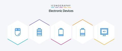 Devices 25 Blue icon pack including . electric. tv vector