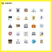 25 Creative Icons Modern Signs and Symbols of date share executive film user Editable Vector Design Elements