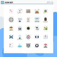 Set of 25 Modern UI Icons Symbols Signs for badge sale construction discount strawberry Editable Vector Design Elements