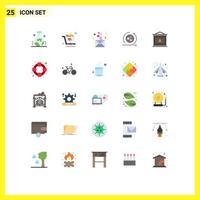 Stock Vector Icon Pack of 25 Line Signs and Symbols for lamp scince day modeling modeling Editable Vector Design Elements