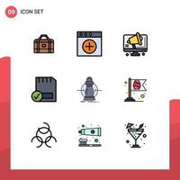 9 Creative Icons Modern Signs and Symbols of cost hardware conference devices computers Editable Vector Design Elements