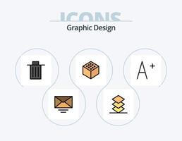 paquete de iconos lleno de línea de diseño 5 diseño de iconos. . caucho. vector