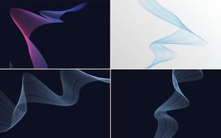 modern wave curve abstract presentation background Pack vector