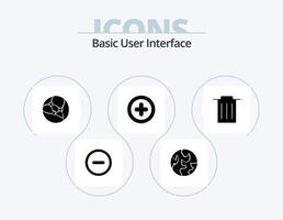 Basic Glyph Icon Pack 5 Icon Design. . . web. trash. delete vector