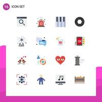 Set of 16 Modern UI Icons Symbols Signs for farming photo keyboard focus aperture Editable Pack of Creative Vector Design Elements