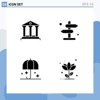 Editable Vector Line Pack of Simple Solid Glyphs of bank protection money navigation safety Editable Vector Design Elements