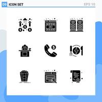 9 Creative Icons Modern Signs and Symbols of personal laptop online computer desk Editable Vector Design Elements