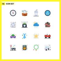 16 Creative Icons Modern Signs and Symbols of camera lens navigation cola mobile basic Editable Pack of Creative Vector Design Elements