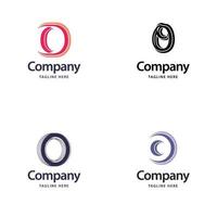 Letter O Big Logo Pack Design Creative Modern logos design for your business vector