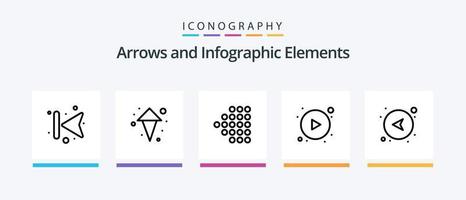 Arrow Line 5 Icon Pack Including . forward. forward. Creative Icons Design vector