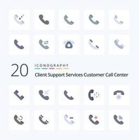 20 Call Flat Color icon Pack like mobile phone contact call call vector