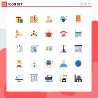 25 Creative Icons Modern Signs and Symbols of canada slide basic gesture security Editable Vector Design Elements