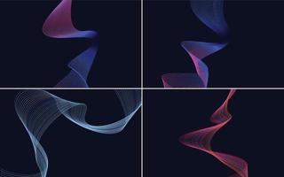 modern wave curve abstract presentation background Pack vector