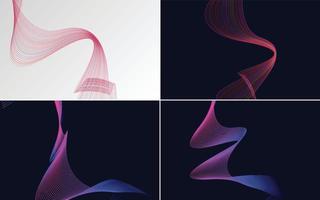 modern wave curve abstract presentation background Pack vector