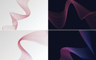 modern wave curve abstract presentation background Pack vector