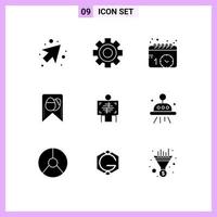 paquete de iconos de vector de stock de 9 signos y símbolos de línea para eventos de pacientes de radiología elementos de diseño de vector editable de pascua de rayos x