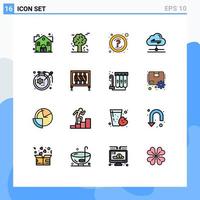 16 Creative Icons Modern Signs and Symbols of art send scandinavia cloud support Editable Creative Vector Design Elements