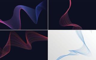 modern wave curve abstract presentation background Pack vector