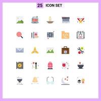Set of 25 Modern UI Icons Symbols Signs for christmas synthesiser candle midi synth Editable Vector Design Elements