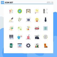 Set of 25 Modern UI Icons Symbols Signs for droup holiday open halloween money Editable Vector Design Elements