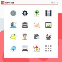 Set of 16 Modern UI Icons Symbols Signs for ui essential programming basic irish Editable Pack of Creative Vector Design Elements