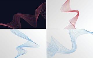 modern wave curve abstract presentation background Pack vector