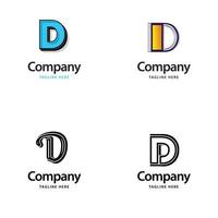 Letter D Big Logo Pack Design Creative Modern logos design for your business vector