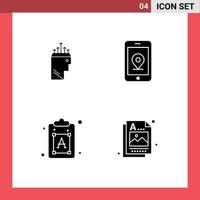 Pack of Modern Solid Glyphs Signs and Symbols for Web Print Media such as hand font psychology location designer Editable Vector Design Elements