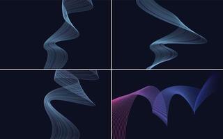 modern wave curve abstract presentation background Pack vector