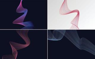 modern wave curve abstract presentation background Pack vector