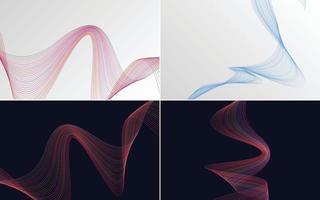 modern wave curve abstract presentation background Pack vector